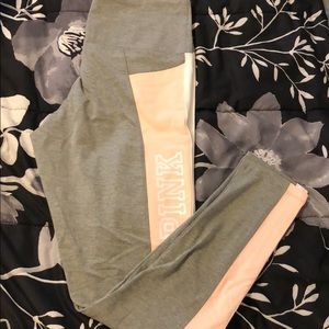 Pink high waisted leggings